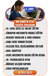 3. SINIF MATEMATİK DERS TAKVİYE PROGRAMI