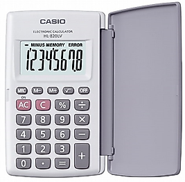 CASIO HESAP MAKİNESİ CEP TİPİ HL-820LV-WE 8 HANE