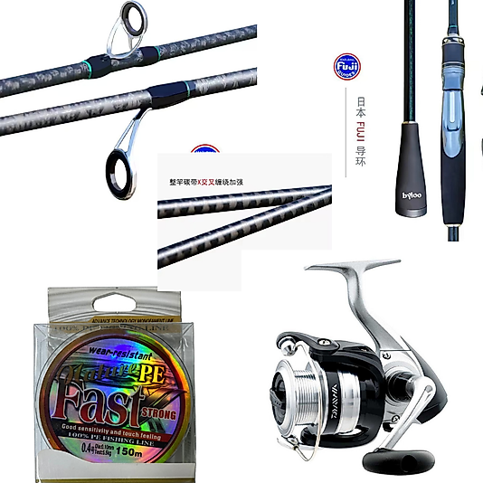 Orta Segment Light Spin Seti 2,70 m 30T Karbon Kamış Daiwa Strikeforce 2500