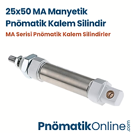 25x50 MA Manyetik Pnömatik Kalem Silindir