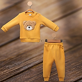 Peluş Ayıcıklı Raporlu Sweat Takım