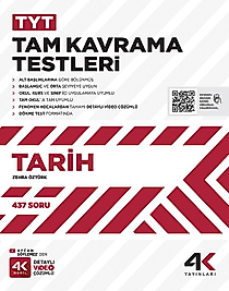 4K Yayınları TYT Tarih Tam Kavrama Testleri 2025 2026 Yeni Baskı Sezon