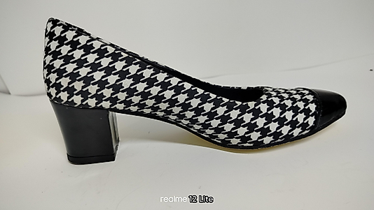 Kaz ayagı desenli keten günlük ayakkabı