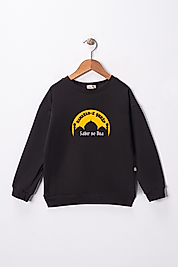 Çocuk  "Sabır Ve Dua"  Baskılı Pamuklu Sweat