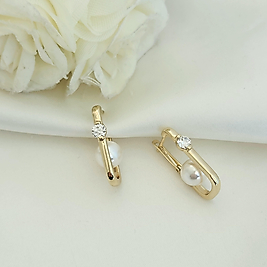 Balkan İnci 14K Çelik Küpe