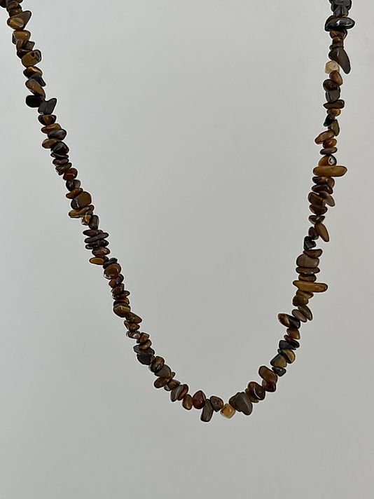 Doğaltaş Kahve Tonları Kolye