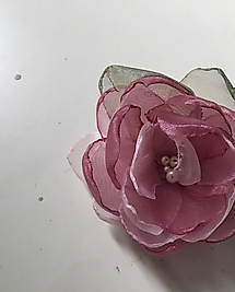 Organza Brooch, Pink