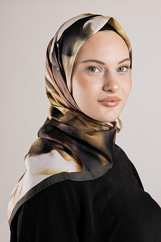 DESENLİ FRANSIZ İPEĞİ EŞARP DESEN-1