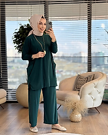 Defne cep detaylı ikili takım