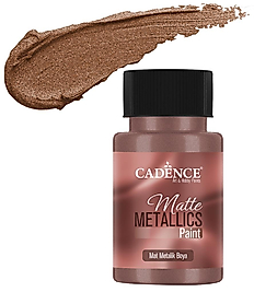 CADENCE MAT METALİK BOYA 50ML ÇİKOLATA -MMB028