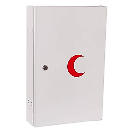 Ecza Dolabı Metal Gövdeli Tek Kapılı Kilit Mekanizmalı Duvara Monte Edilmeye Uygun