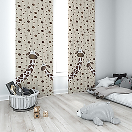 Minibabyrooms Zürafalar Temalı Fon Perde