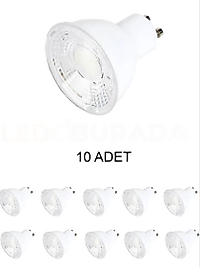 Cata CT-4215 LED Ampul Günışığı (3000k) GU10 Duy 7W - 10 Adet