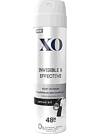 XO INVISIBLE & EFFECTIVE COTTON OİL WOMEN DEODORANT 150 ml