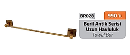 Beril Antik Uzun Havluluk Pirinç