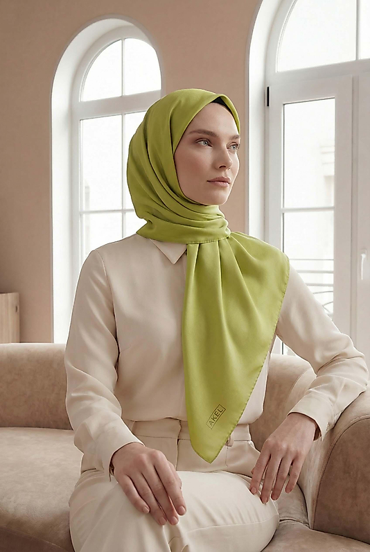 Düz Kristal Kumaş Eşarp - Kaymaz, Şık, Tok Duran | Günlük & Abiye Uyumlu