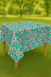 Masa Örtüsü & Piknik Örtsü -Raşel Kumaş 120 cm X 160 cm -Çiçek Desenli