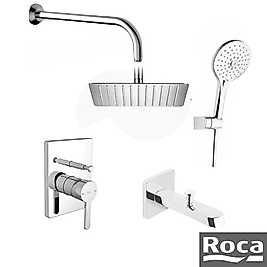 Roca Carelia Ankastre Banyo Batarya Seti - Krom / Batarya İç Set Sıva Altı Grubu Dahil A5D158AC0K