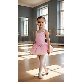 Bale Çalışma Kostümü Pembe  Rengi