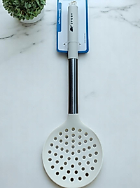 Ivory Inox Saplı Silikon Kevgir 33 cm Bej