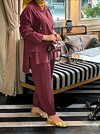 Fermuarlı Cupra takım (bordo)