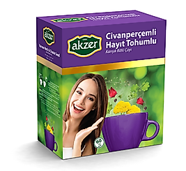 Akzer Civanperçemli Hayit Tohumlu Karışık Bitki Çayı 60 Süzen Poşet
