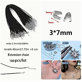 TAKI TAMİRAT&YENİLME SETİ (10 KİTLENEBİLİR U TOKA KOLYE UCU & 5 ADET KOLYE HALATI )