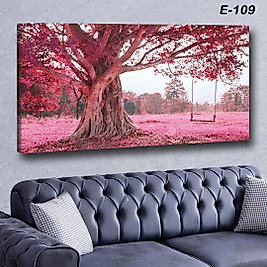 MERCAN MOBİLYA  VE AKSESUAR ,   130*70 BAHAR MANZARA KANVAS TABLO