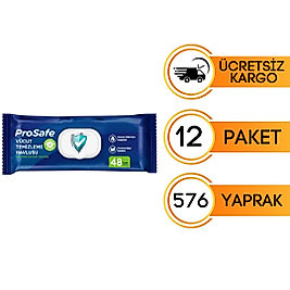 Prosafe Hasta Vücut Perine Temizleme Havlusu 48'li (12 Paket)