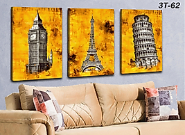 MERCAN MOBİLYA  VE AKSESUAR ,40*60 3 LU KONBİN   KANVAS TABLO