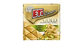 eti çikolata kare gold antep fıstıklı  beyaz 60gr