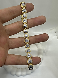 Pirinç üzeri radyum kaplama bileklik