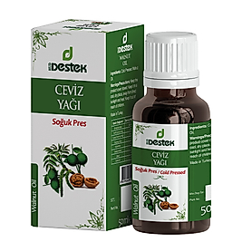 DESTEK CEVİZ YAĞI 50 ML SOĞUK PRES