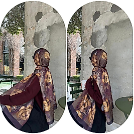 PAMUKLU SOFT ROZA DESEN ŞAL