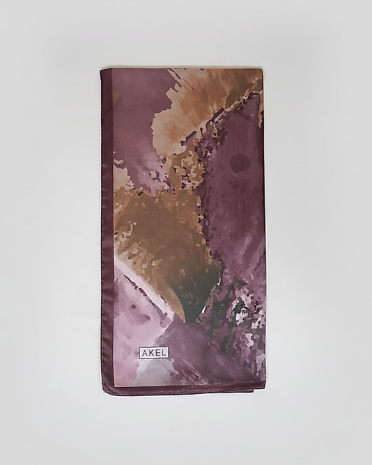 Dijital Kristal Eşarp Pastel Boya Desen