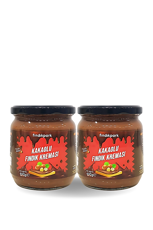FındıkPark Kakaolu Fındık Kreması %45 Fındık 2’li Paket 800 Gr