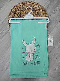 ⭐️Bibaby Tavşan Figürlü Pamuklu Battaniye