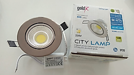 GOLDX ZE-492 Led Spot (Sn WH) 5W Cob LED 6000K