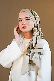 Desenli Pamuk İpek Şal