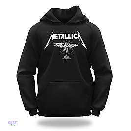 Metallica Model Slimfit Kapüşönlu Hoodie Erkek kadın Sweatshirt
