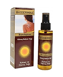 Biodermine Bronzlaştırıcı Güneş Bakım Yağı 100 ml