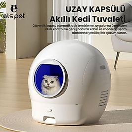 Uzay Kapsülü Akıllı Kedi Tuvaleti