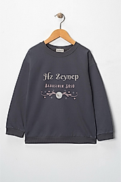 Kız Çocuk "Hz Zeynep"  Baskılı Pamuklu Sweat
