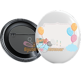 Kız Erkek Çocuk Baby Shower Metal Resimli İğneli Buton Rozet Magnet Anahtarlık Açacak Çanta Rozetleri M17