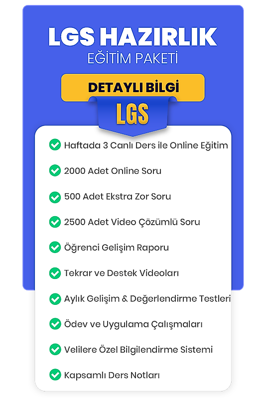 LGS HAZIRLIK ve OKUL TAKVİYESİ