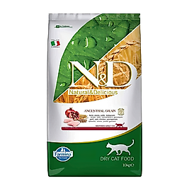 N&D Düşük Tahıllı Tavuk Etli ve Narlı Kısırlaştırılmış Kedi Maması (10 kg)