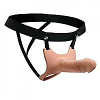 BDR-G3088  Strap-on Dildo Kemerli İçi Boş Realistik Penis
