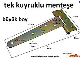 KUYRUKLU MENTEŞE BÜYÜK BOY 15CM YAPRAK MENTEŞE KÜMES MENTEŞESİ