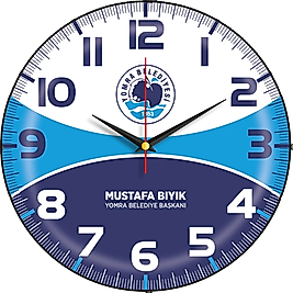 V30-529-B Bombe Cam Duvar Saati