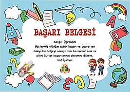 BAŞARI BELGESİ